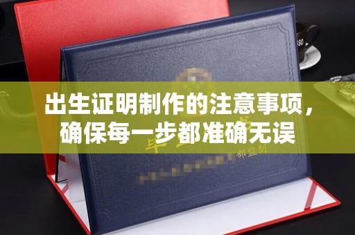 宁陕出生证明制作的注意事项，确保每一步都准确无误